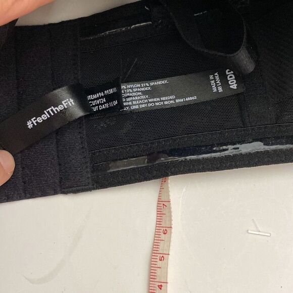 Torrid Women's Black Feel The Fit Lace Trim Underwire Push Up Bra Size 40DD - Picture 11 of 11